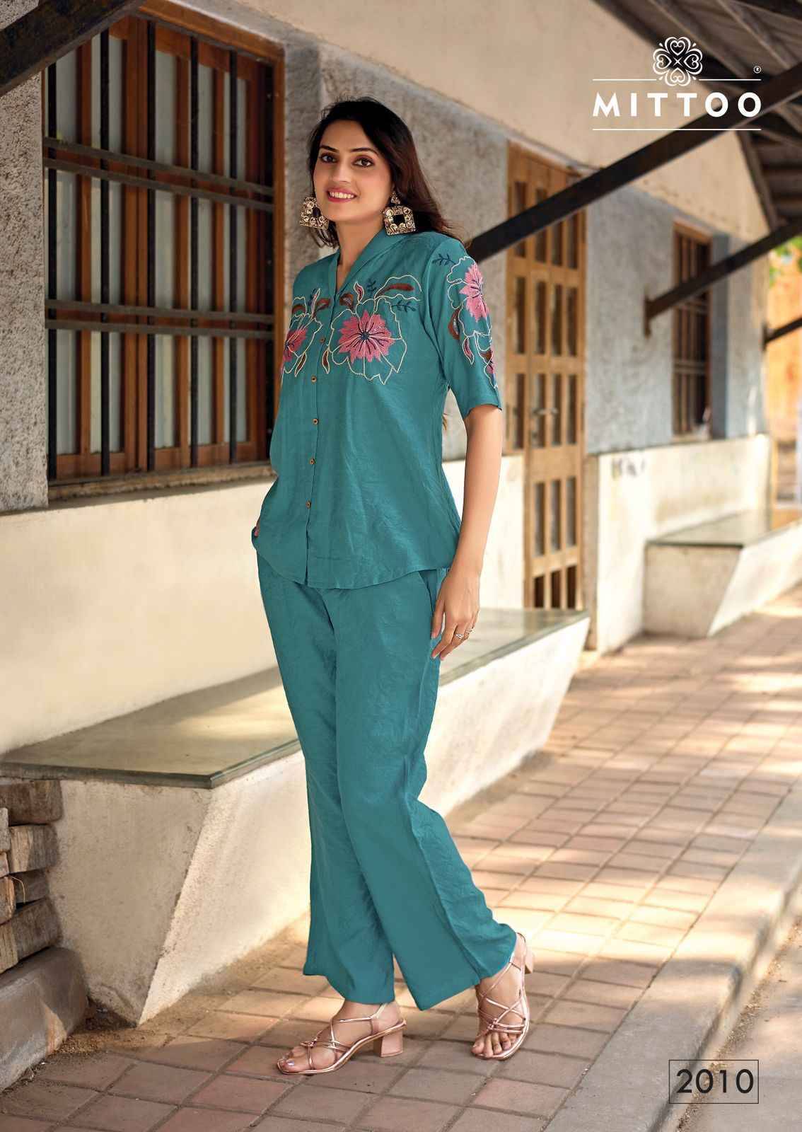 DAIZY VOL 2 By MITTOO 2007 to 2012 Series Designer Collection Viscose Co-ord Set At Wholesale Price